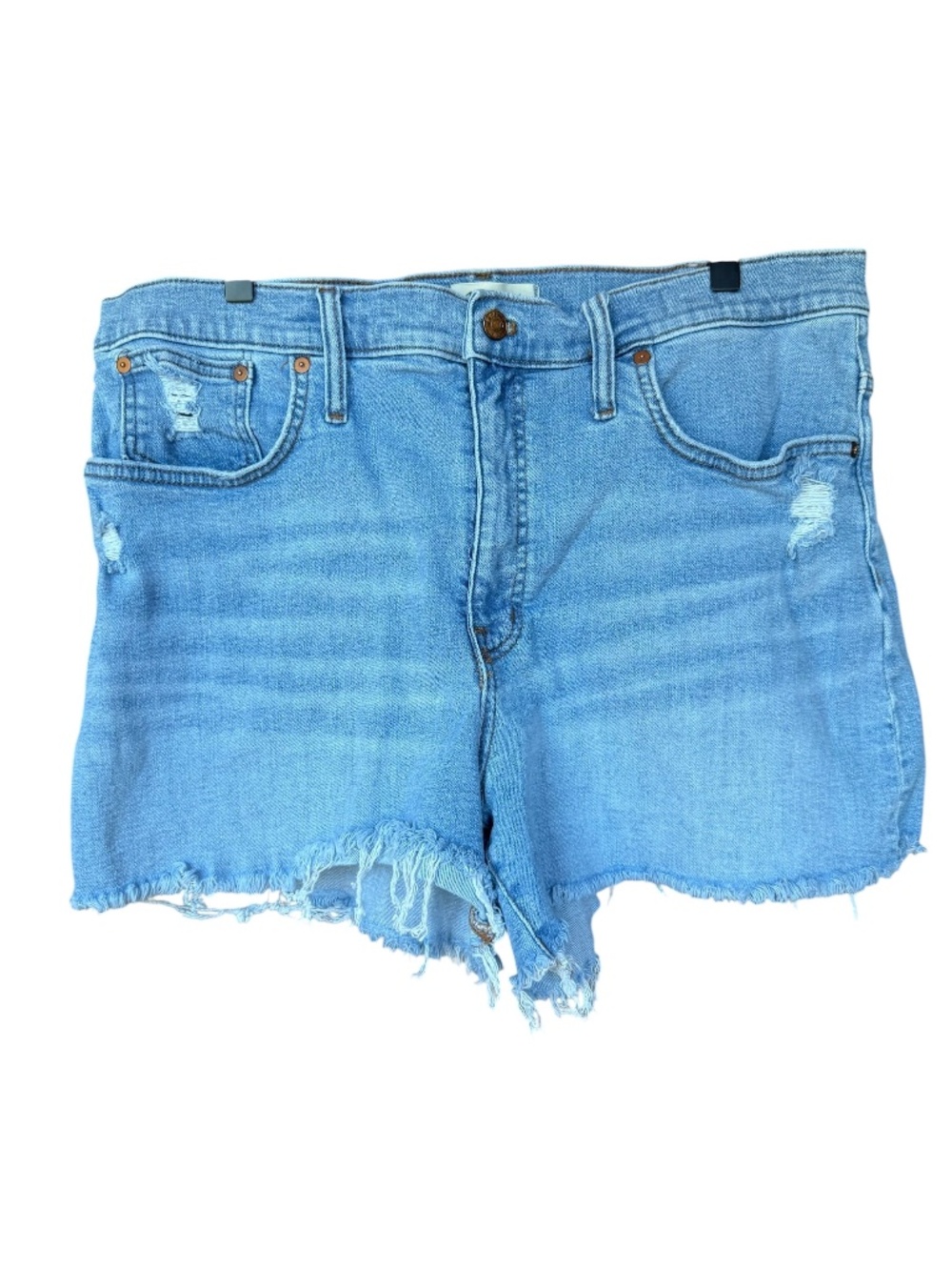 Madewell High-Rise‎ Denim Shorts in Littleton Wash Sz 33
